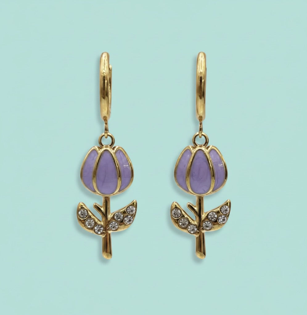Orecchini Tulipan inox