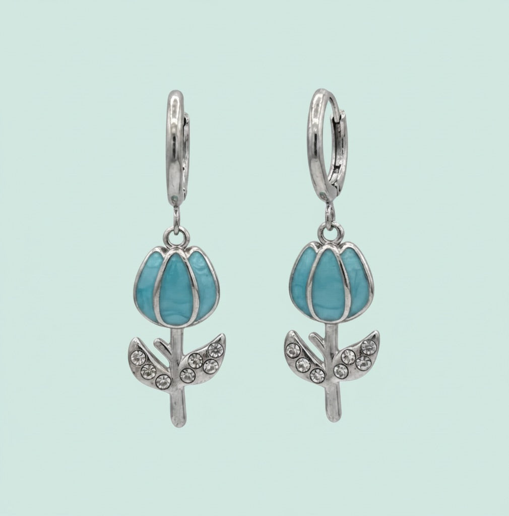Orecchini Tulipan inox