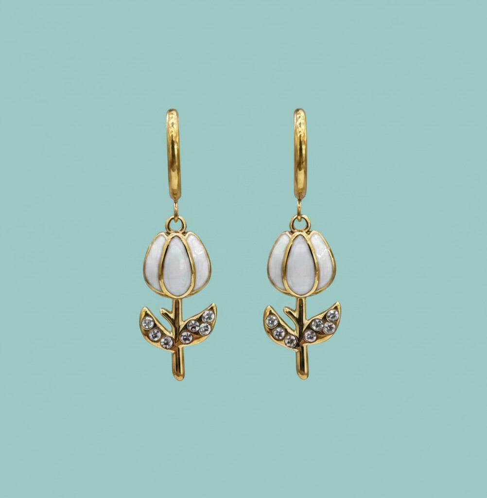Orecchini Tulipan inox