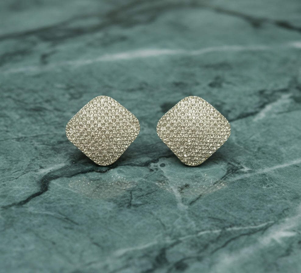Orecchini strass rombo