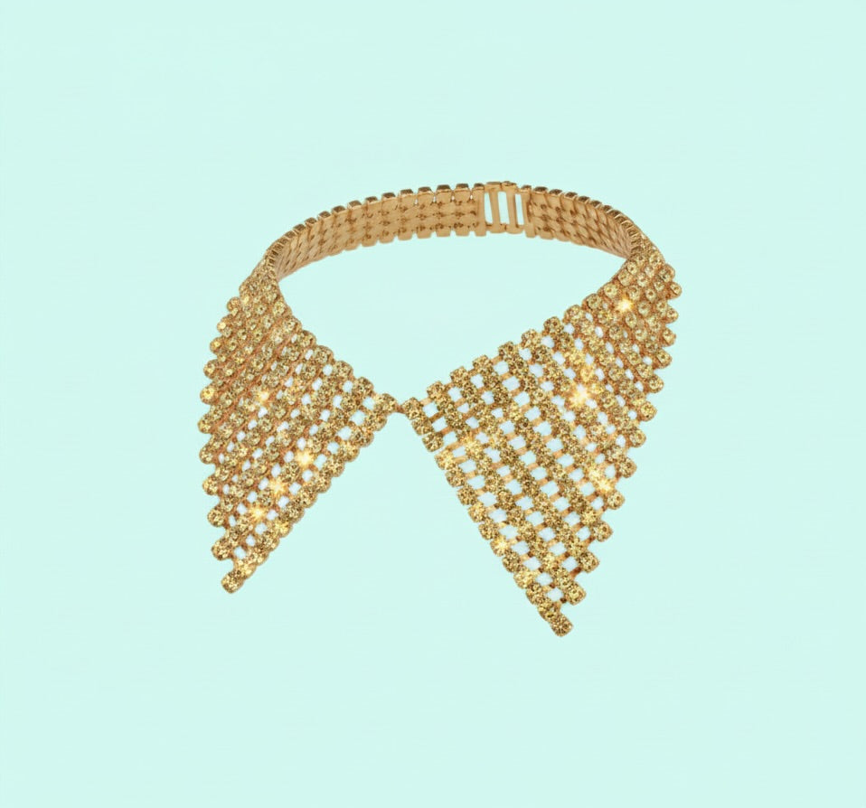 Collana colletto strass