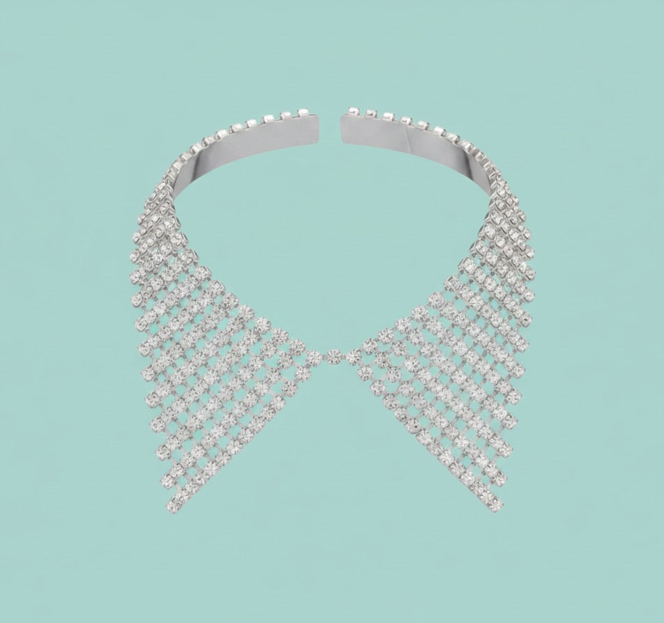 Collana colletto strass