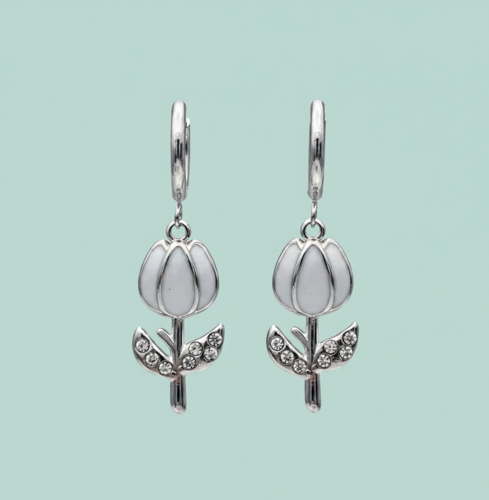Orecchini Tulipan inox