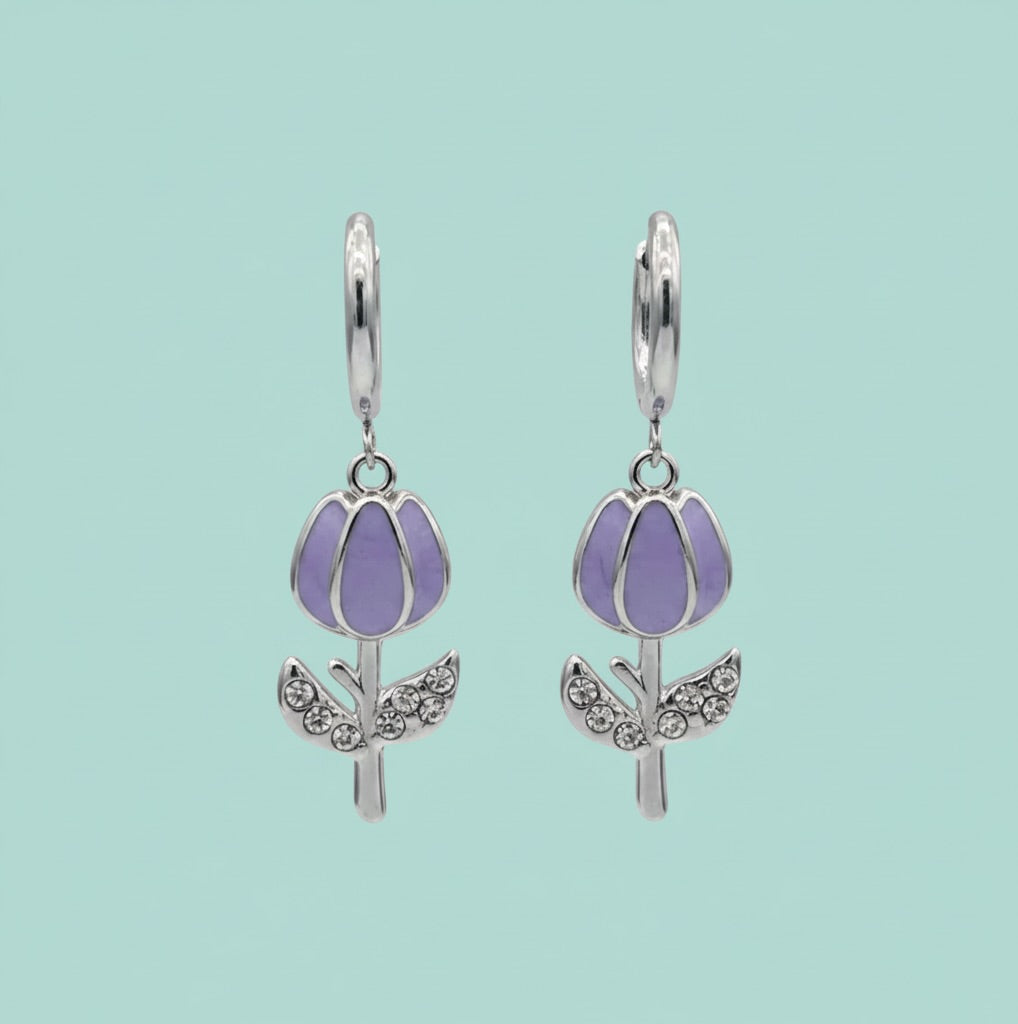Orecchini Tulipan inox