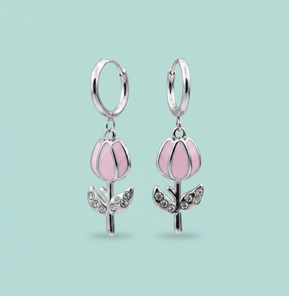 Orecchini Tulipan inox