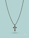 Collana Croce Layered Texture small