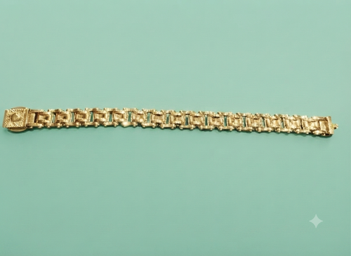 Bracciale a Catena "Industrial Grid" – Finitura Oro o Argento – Design Modulare Esclusivo