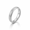 Anello Uomo Minimal Silver in acciaio argentato