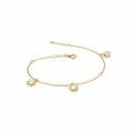 Bracciale Donna Charm Crystal in oro con cristalli